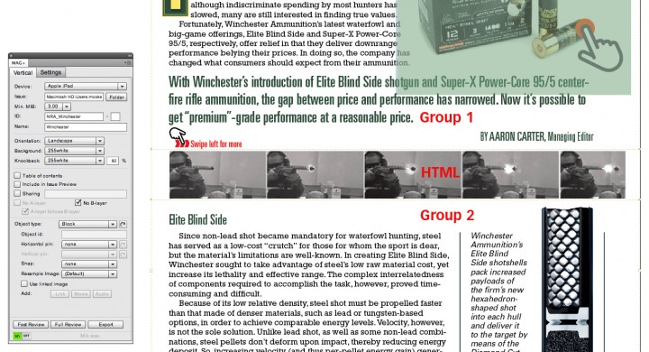 A-layer grouping for HTML